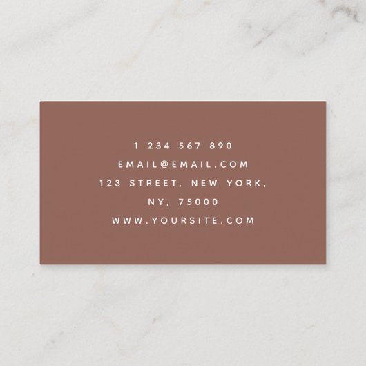 Waterverf brood met brood en gebak visitekaartje (Achterkant)