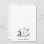 Waterverf bruids brunch boeket kaart (Achterkant)