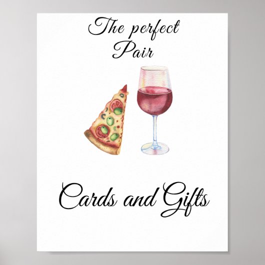 Waterverf Bruidscadeaus en -Geschenken Poster (Voorkant)