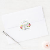 Waterverf Bruidsdouche Thee Feestje Sticker (Envelop)
