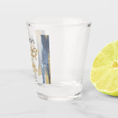 Waterverf Bruidsfeest Shotglazen | Abstract Shot Glas (Rechts)