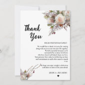 Waterverf bruiloft goktafel dank u kaart (Voorkant)