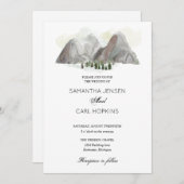 waterverf bruiloft kaart (Voorkant / Achterkant)