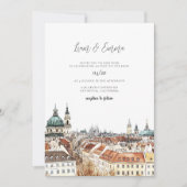 Waterverf bruiloft Kaart (Voorkant)