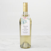 Waterverf bruiloft vetplanten. Cactus bedankt Flessenhanger (Op fles)