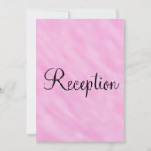 Waterverf Bruiloftsreceptie Monogram Roze Kaart (Voorkant)