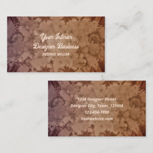 Waterverf Bruin Beige Textuur Antiek Vintage Visitekaartje