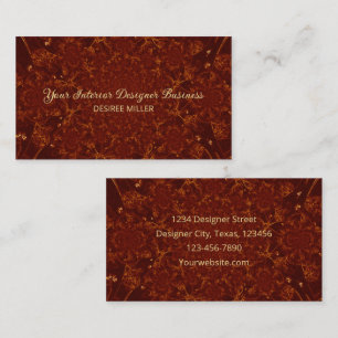 Waterverf Bruin Koper Goud  Textuur Visitekaartje