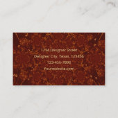 Waterverf Bruin Koper Goud  Textuur Visitekaartje (Achterkant)