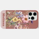 Waterverf Bruin Neutral Spring Wildflower Meadow Case-Mate iPhone Case (Achterkant (horizontaal))