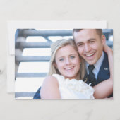 Waterverf Brush Stroke Faux Folie De datum opslaan Save The Date (Achterkant)