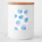 Waterverf Brushstrokes Food Label Voedselcontainer Etiket (Voorkant)