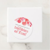 Waterverf Bubbels van Fun Valentijnsdag Bedankjes Labels (In situ)