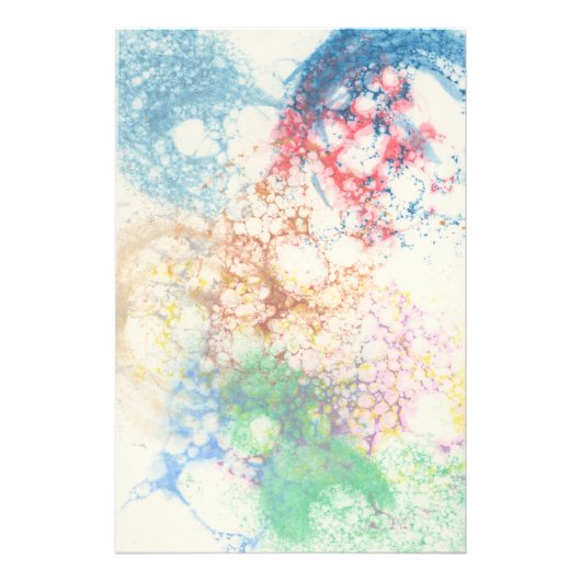 Waterverf bubble print foto afdruk (Voorkant)