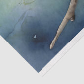 Waterverf Budgie Parakeet Decoupage Tissuepapier (Detail)