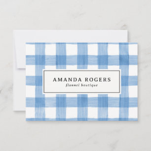 Waterverf Buffalo Plaid flanel cadeaukaart in het