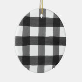 Waterverf Buffalo-speldenornament Keramisch Ornament (Rechts)