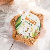 Waterverf Bug Insect Boy Verjaardag Ronde Sticker