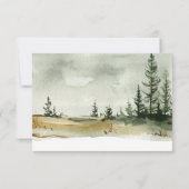 Waterverf buitenhuwelijk RSVP kaartje (Achterkant)