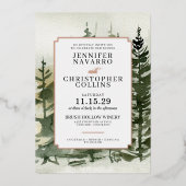 Waterverf buitenshuis bruiloft uitnodiging (Voorkant)