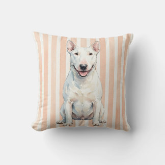 Waterverf Bull Terrier Hond Decoratiekussen Kussen