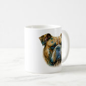 Waterverf Bulldog Koffiemok (Voorkant rechts)