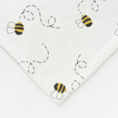 Waterverf Bumblebee Baby Fleece Deken (Hoek)
