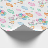 Waterverf Bunnies Cadeaupapier (Hoek)
