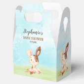 Waterverf Bunny Baby shower Boerderij Bedankdoosjes (Geopend)
