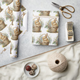 Waterverf Bunny Cadeaupapier