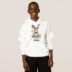 Waterverf Bunny Dandelion Kinderen Pullover Hoodie