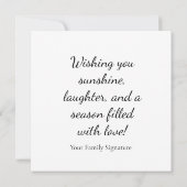 Waterverf Bunny & Paasmand Kaart (Achterkant)