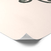 Waterverf Bunny Rabbit Nursery Poster (Hoek)