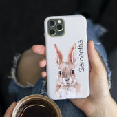 Waterverf Bunny Rabbit Persoonlijke naam Case-Mate iPhone Case