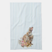 Waterverf Bunny rozen Kitchen Towel Theedoek (Verticaal)