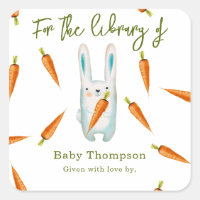 Waterverf Bunny - voor de bibliotheek van