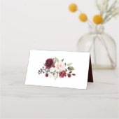 Waterverf Burgundy Blush Floral Gold Geometric (Achterkant)