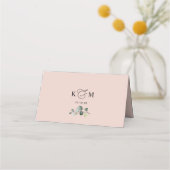 Waterverf Burgundy Blush Floral Wedding Folded (Achterkant)