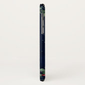 Waterverf Burgundy Floral Celestial Moon Case-Mate iPhone Case (Achterkant/links)