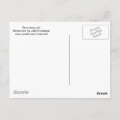 Waterverf Burrowing owl Briefkaart (Achterkant)