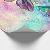Waterverf Butterflies Cadeaupapier (Hoek)