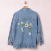 Waterverf Butterflies en Flowers Denim Jacket (Hangar)
