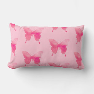 Waterverf Butterflies - Fuchsia and Pink Kussen