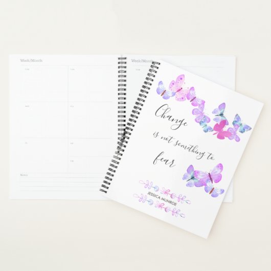 Waterverf Butterflies - Gepersonaliseerd Planner (Display)