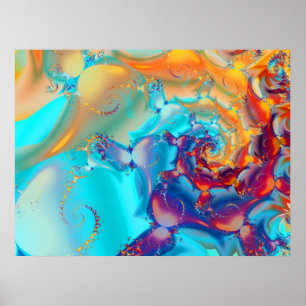 Waterverf Butterflies Poster