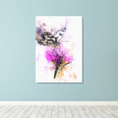 Waterverf Butterfly Canvas Afdruk (Insitu (Houten vloer))