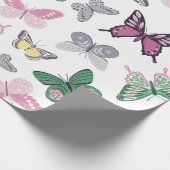 Waterverf Butterfly Garden Pattern Cadeaupapier (Hoek)