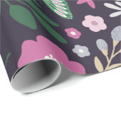 Waterverf Butterfly Garden Pattern Cadeaupapier (Rol Hoek)