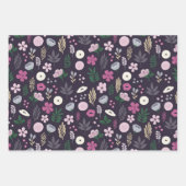 Waterverf Butterfly Garden Pattern Inpakpapier Vel (Voorkant 3)