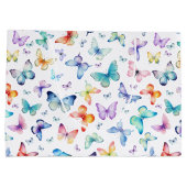 Waterverf Butterfly Grote Geschenktas Groot Cadeauzakje (Achterkant)